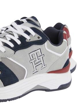 Zapatillas Tommy HIlfiger Monogram TH Hombre Gris