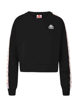 Sudadera Kappa Famisho Crop para Mujer Negro