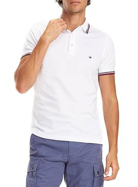 Polo Tommy Hilfiger Tipped Slim Blanco Hombre
