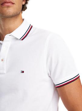 Polo tommy blanco outlet