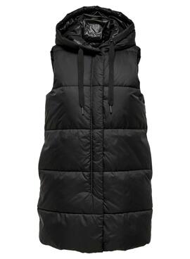 Chaleco Only Asta Puffer para Mujer Negro