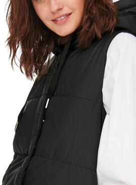 Chaleco Only Asta Puffer para Mujer Negro