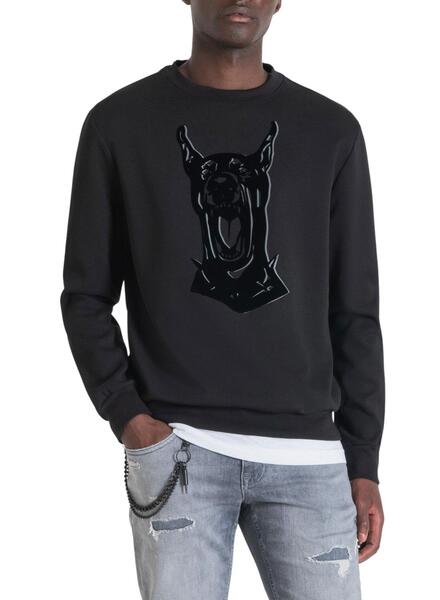 Sudadera Antony Morato Doberman Hombre Negra