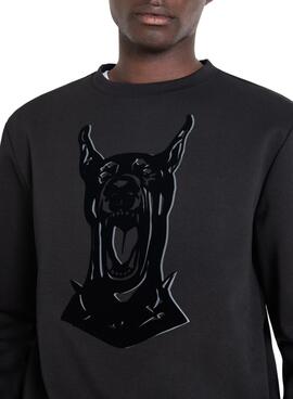 Sudadera Antony Morato Doberman para Hombre Negra
