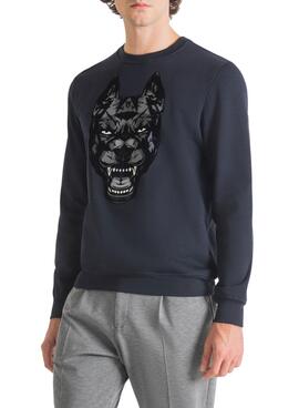 Sudadera Antony Morato Animal para Hombre Marina