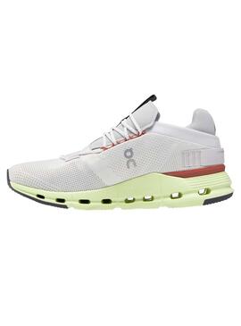 Zapatillas On Cloudnova para Hombre Blanco y Lima