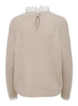 Jersey Only Cila Puntilla para Mujer Beige