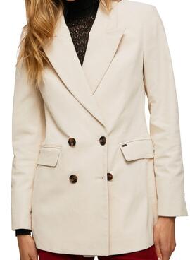 Blazer Pepe Jeans Ariel Pana para Mujer Beige