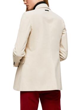 Blazer Pepe Jeans Ariel Pana para Mujer Beige