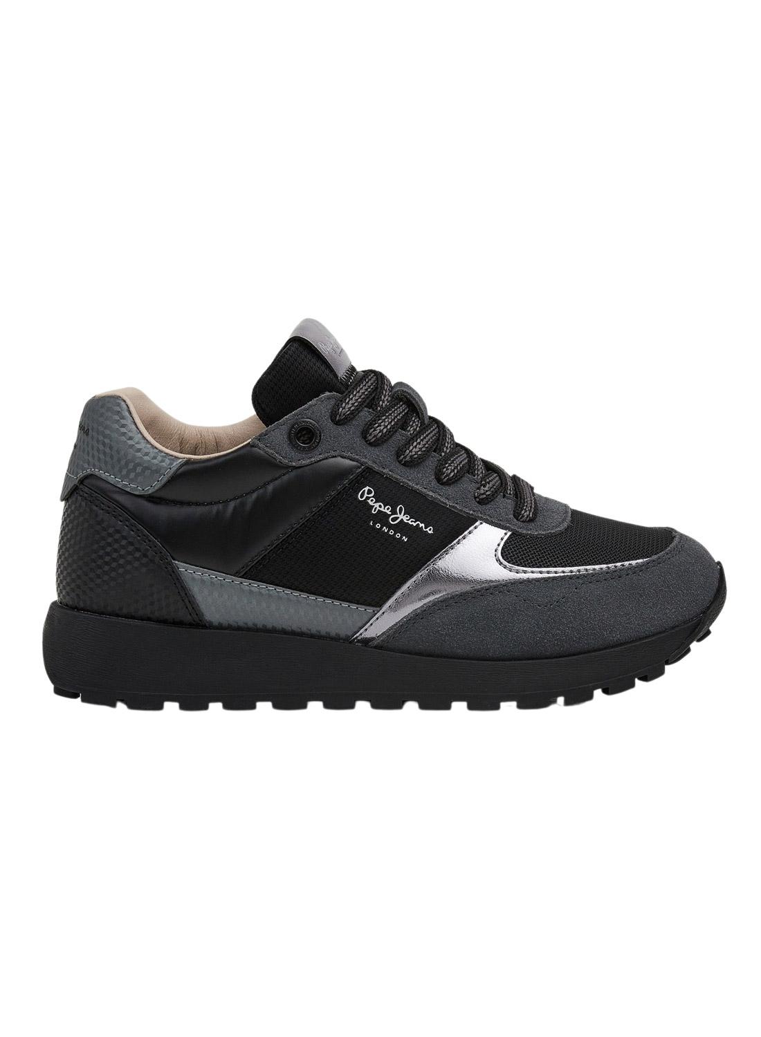 Zapatillas Pepe Jeans Dean Square Mujer Negras