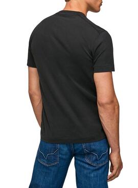 Camiseta Pepe Jeans Scout Logo para Hombre Negra