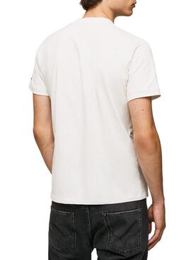 Camiseta Pepe Jeans Topher para Hombre Blanca