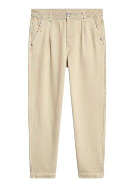 Pantalón Tommy Jeans Chino Cónico Hombre Beige