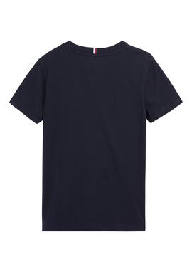 Camiseta Tommy Hilfiger Logo para Niño Marina