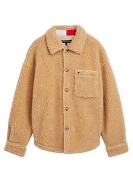 Sobrecamisa Tommy Hilfiger Borrego Niño Camel