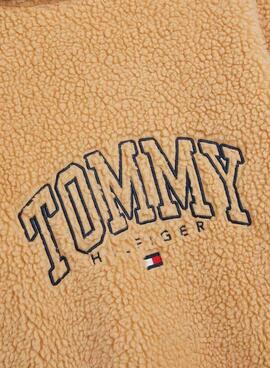 Sobrecamisa Tommy Hilfiger Borrego Niño Camel