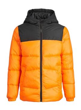 Chaqueta Jack And Jones Chili Puffer Niño Naranja