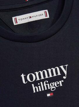 Tommy Hilfiger Graphic Cropped para Niña Negro