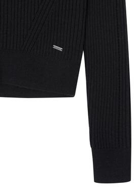 Jersey Pepe Jeans Xalli Acanalado para Niña Negro