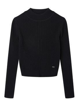 Jersey Pepe Jeans Xalli Acanalado para Niña Negro