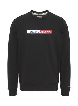 Sudadera Tommy Jeans Basic Graphic Hombre Marina