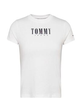 Camiseta Tommy Jeans Baby Essential Mujer Blanca