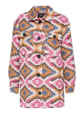 Chaqueta Only Frida Azteca Sobrecamisa Mujer