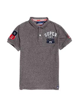 Polo Superdry Superstate Gris Para Hombre