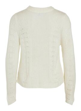 Jersey Vila Vichai Calado para Mujer Blanco