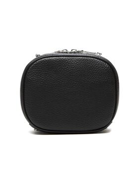 Bolso Lacoste Cadrado Texturizado para Mujer Negro