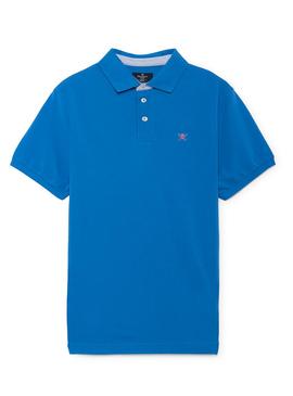 Polo Hackett Print CLR Azul