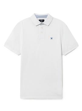 Polo Hackett Print CLR Blanco