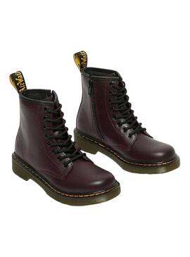 Botas Dr Martens 1460 Granate para Niña y Niño