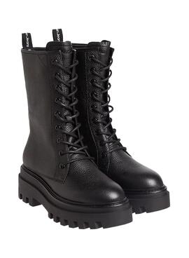 Botas Calvin Klein Plataforma Trucker Mujer Negras