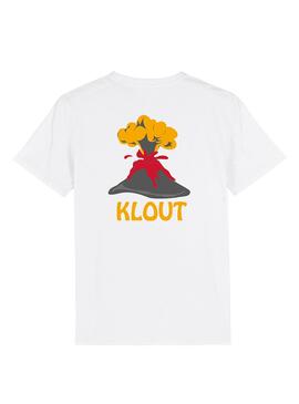 Camiseta Klout Volcano para Hombre y Mujer Blanco