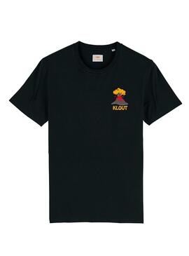 Camiseta Klout Volcano para Hombre y Mujer Negro