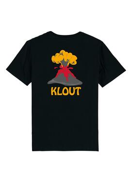 Camiseta Klout Volcano para Hombre y Mujer Negro