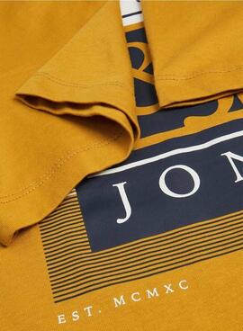 Camiseta Jack And Jones Astha Hombre Amarilla