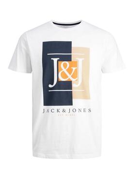Camiseta Jack And Jones Astha para Hombre Blanca
