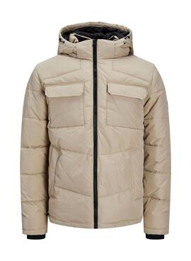 Chaqueta Jack And Jones Brady Técnica Hombre Beige