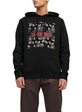 Sudadera Jack And Jones Ramp Capucha Hombre Negra