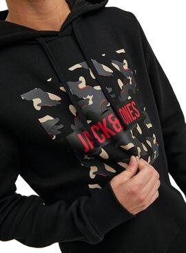 Sudadera Jack And Jones Ramp Capucha Hombre Negra