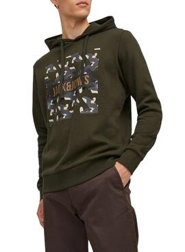 Sudadera Jack And Jones Ramp Capucha Hombre Verde