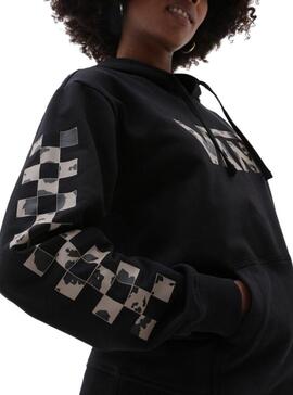 Sudadera Vans Capucha Dotty Check para Mujer Negra