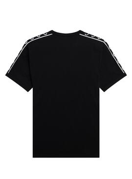 Camiseta Fred Perry Taped Ringer para Hombre Negra