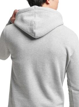 Sudadera Superdry Vintage Logo para Hombre Gris