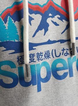 Sudadera Superdry Vintage Logo para Hombre Gris