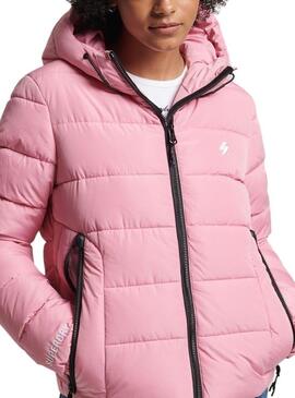 Chaqueta Superdry Spirit Puffer para Mujer Rosa