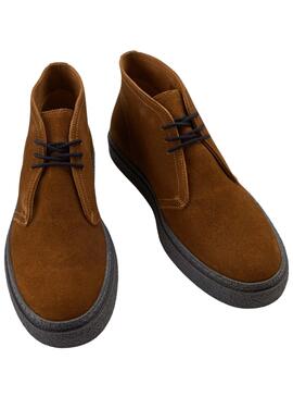 Zapato Fred Perry Hawley Alto para Hombre Marrón