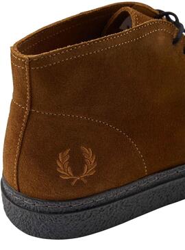 Zapato Fred Perry Hawley Alto para Hombre Marrón